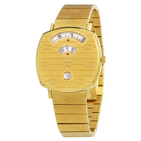 Women's Gucci YA157403 Grip Quartz Watch with Yellow Gold-tone