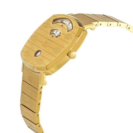 Women's Gucci YA157403 Grip Quartz Watch with Yellow Gold-tone