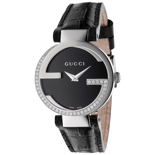 Ladies’ Gucci YA133507 Interlocking Dress Watch with Diamonds