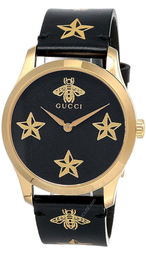Women’s Gucci G-Timeless YA1264055 Leather Quartz Watch