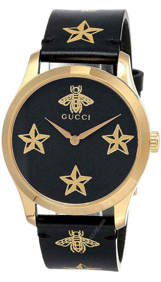 Women’s Gucci G-Timeless YA1264055 Leather Quartz Watch