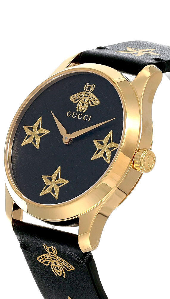 Women’s Gucci G-Timeless YA1264055 Leather Quartz Watch