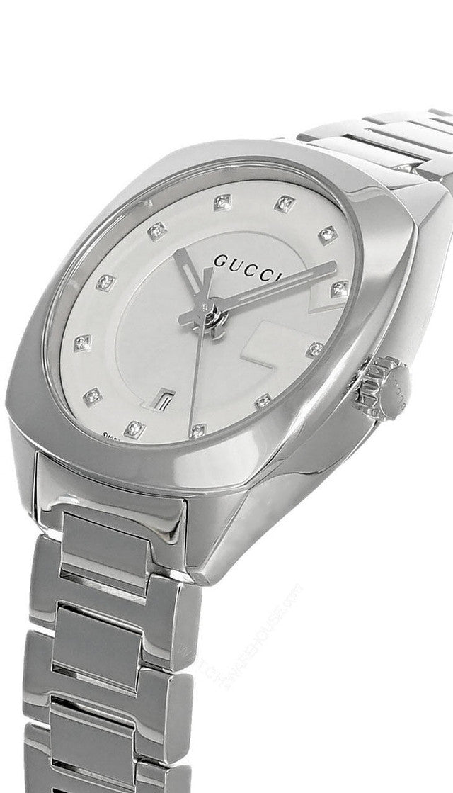 Ladies’ Gucci GG2570 YA142504 Quartz Watch Diamond Markers