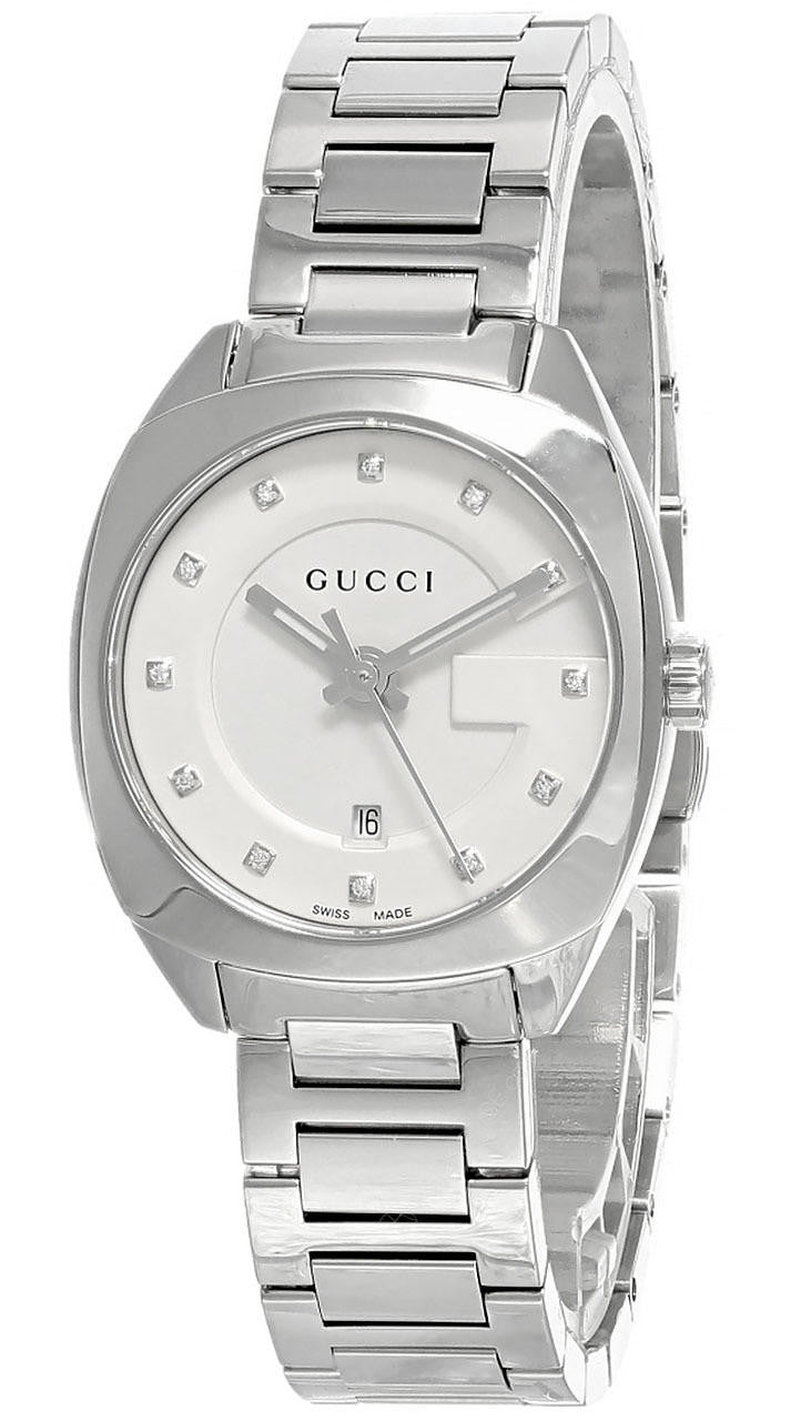Ladies’ Gucci GG2570 YA142504 Quartz Watch Diamond Markers