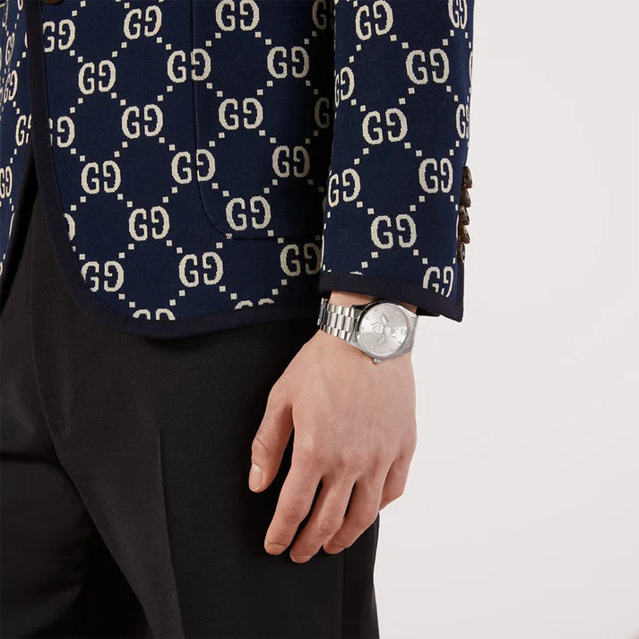 Unisex Gucci G-Timeless YA1264126 38mm Silver Dial Watch