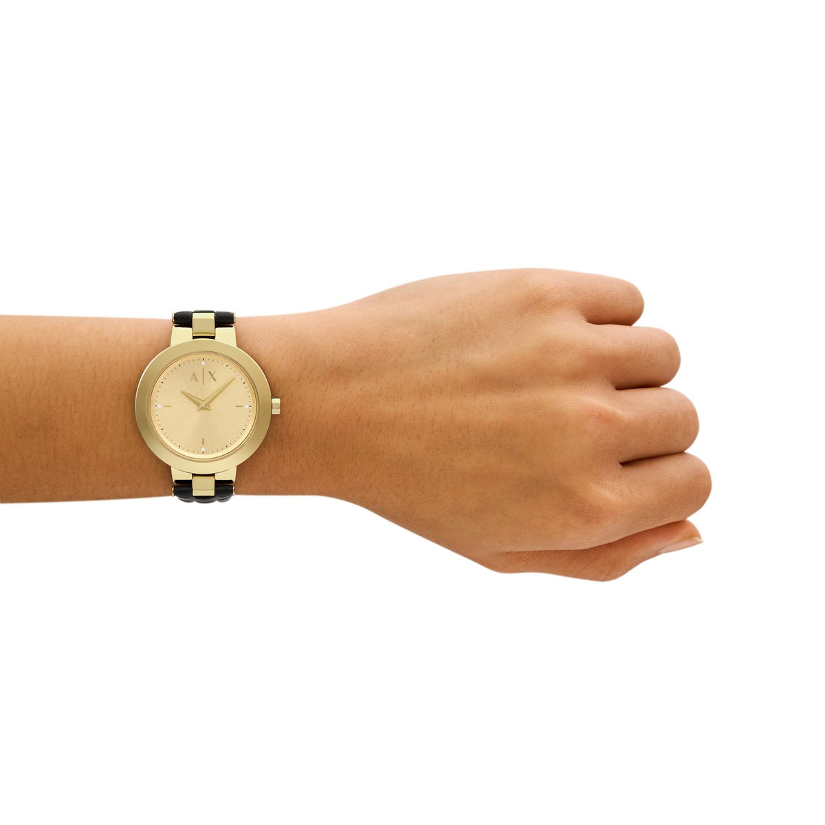 Armani Exchange AX5174I Women's analog watch with gold dial