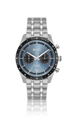 TOURMASTER Blue-dial watch with multi-link bracelet