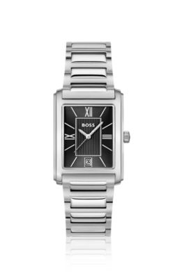 Principle Dress black-dial watch with H-link bracelet
