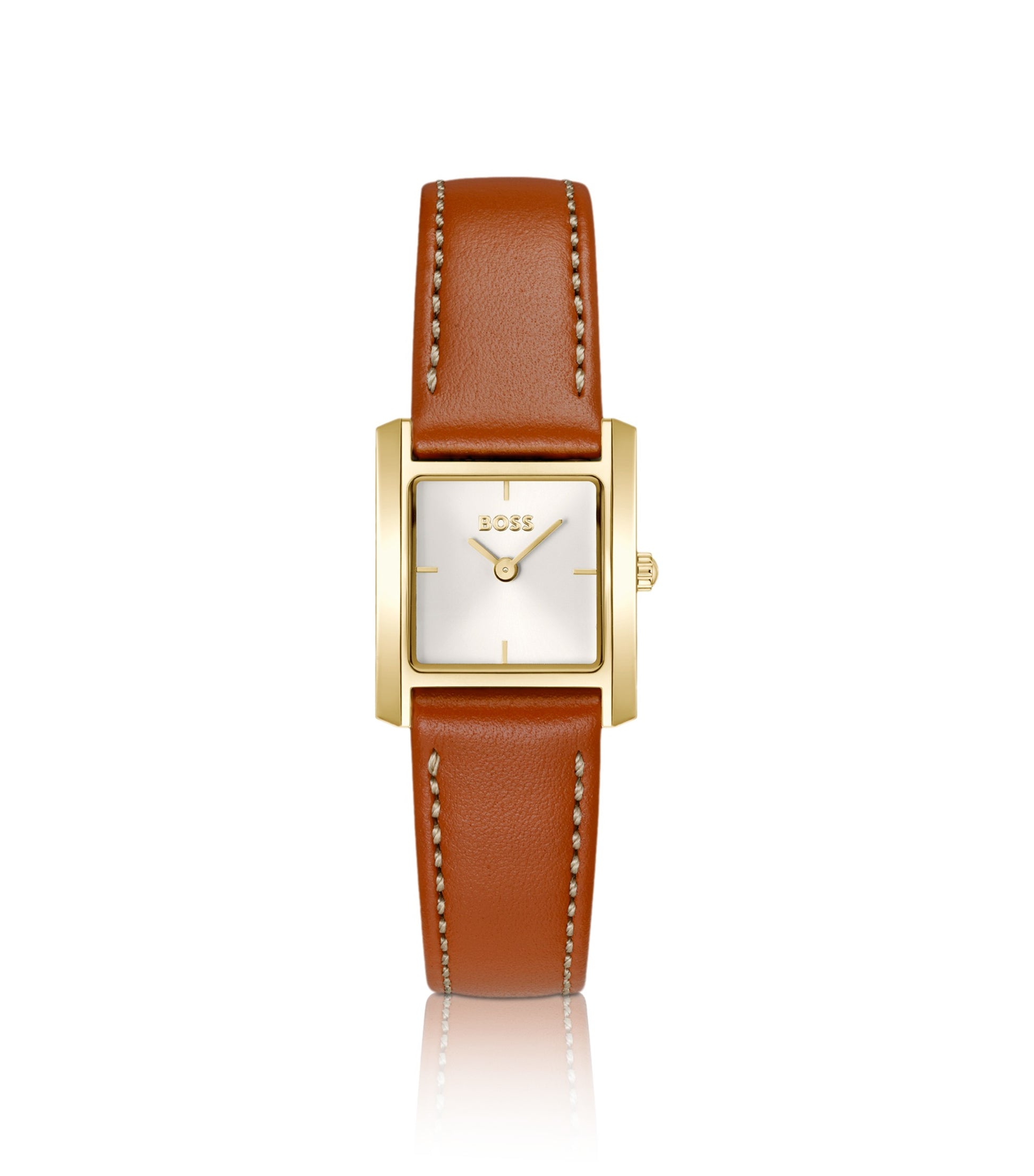 LUCY SCALA Leather-strap watch with square case