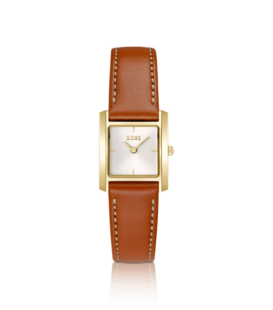 LUCY SCALA Leather-strap watch with square case