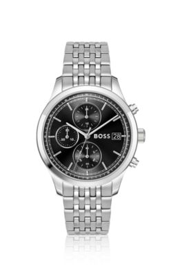 Stratus chronograph watch with seven-link bracelet