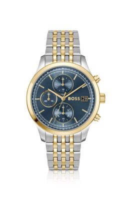 Stratus chronograph watch in two-tone steel