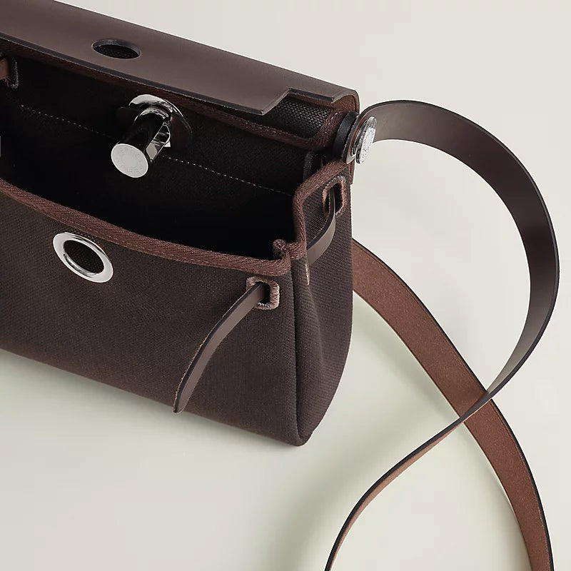 Hermes bag Zip 20 Bag – Militaire Canvas & Hunter Cowhide - Zeuskicks