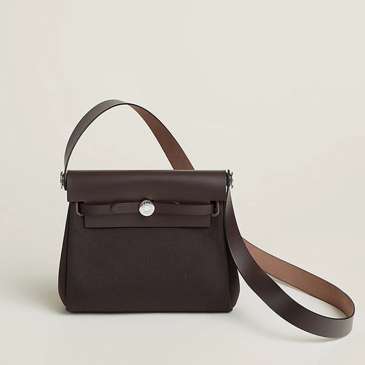 Hermes bag Zip 20 Bag – Militaire Canvas & Hunter Cowhide - Zeuskicks