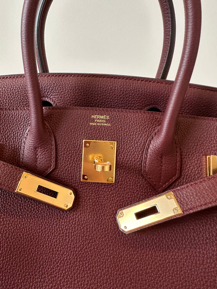 Hermès Birkin 30 – Rouge H / Bordeaux Epsom Leather with Gold Hardware