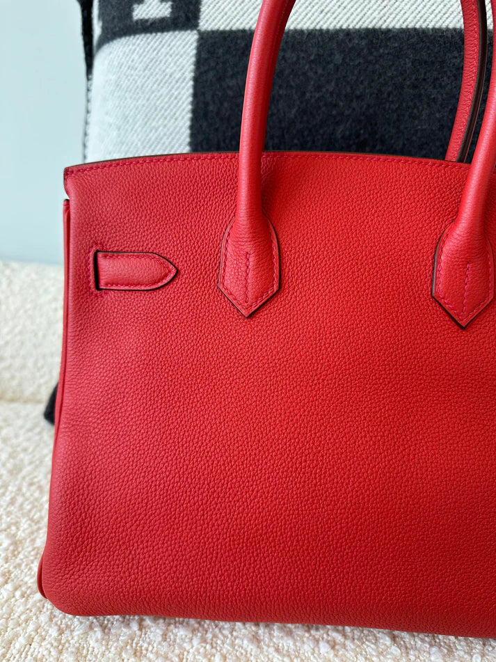 Hermès Birkin 30 – Red Geranium Togo Leather - Zeuskicks