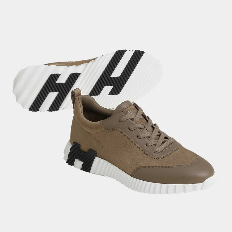 Hermès Bouncing Sneaker — Suede and Calfskin