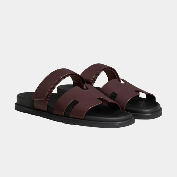 Hermès Chypre Sandals — Calfskin Techno Design