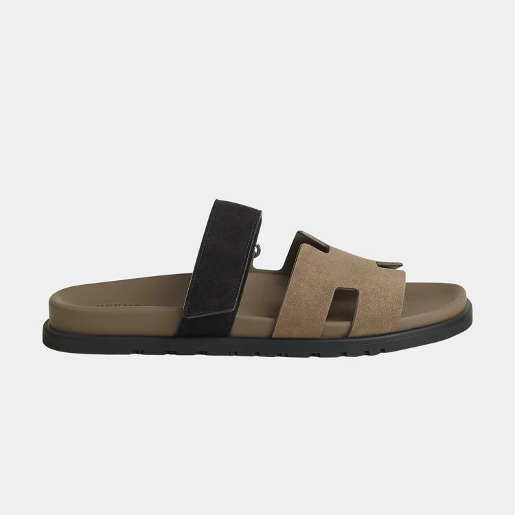 Hermès Chypre Sandals – Two-Tone Suede Goatskin - Zeuskicks