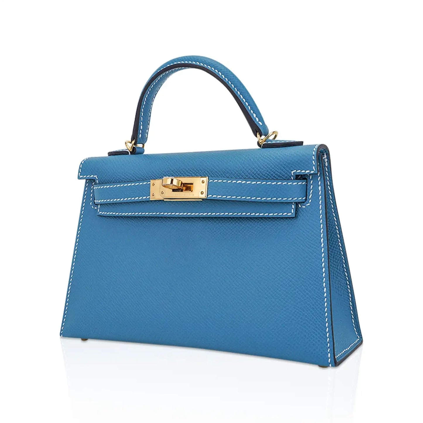 Hermès Mini Kelly 20 Sellier – Blue Jean Epsom Leather with Gold Hardware