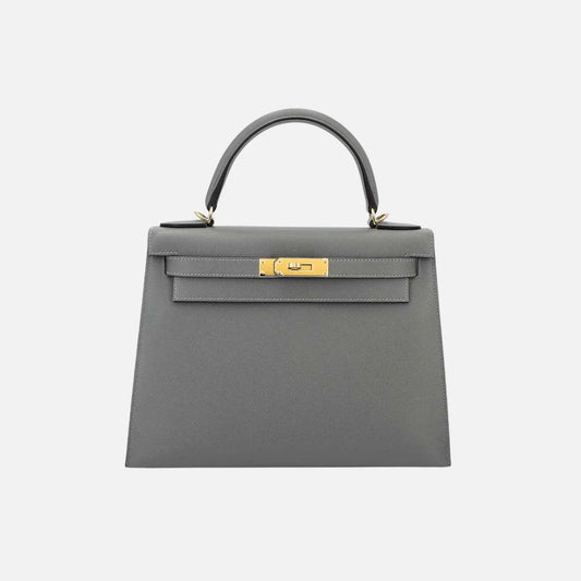 Hermès Kelly 28 Madame Gris Meyer GHW