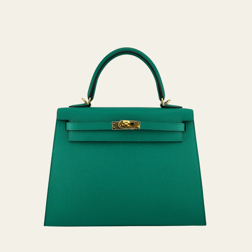 Hermès Kelly Sellier 25 – Vert Jade Epsom with Gold Hardware - Zeuskicks