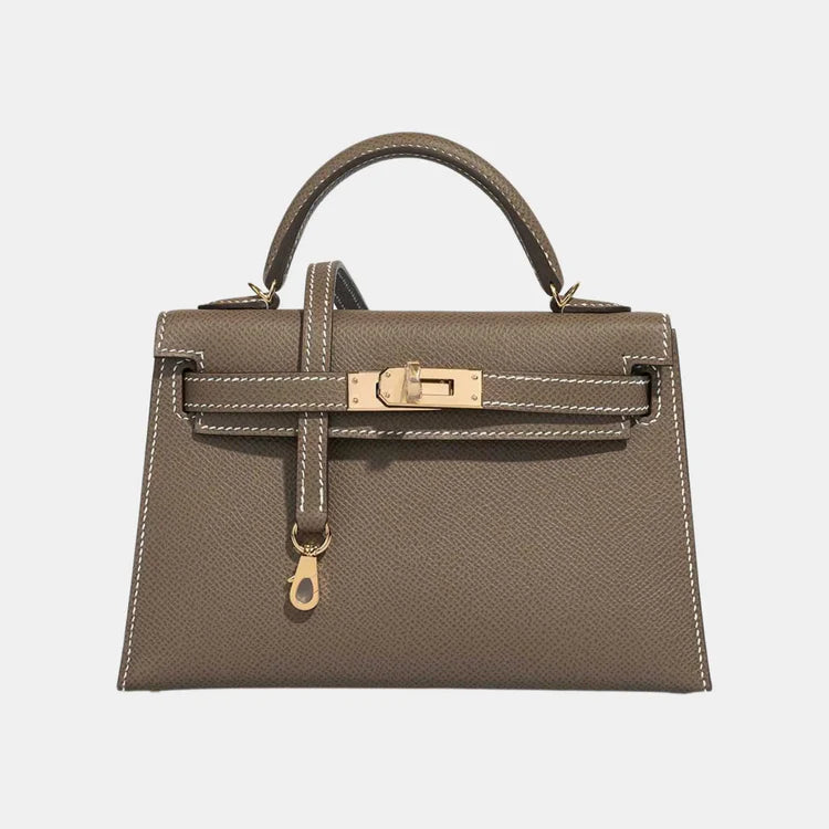 Hermès Kelly Mini – Étoupe Epsom Leather with Gold Hardware - Zeuskicks