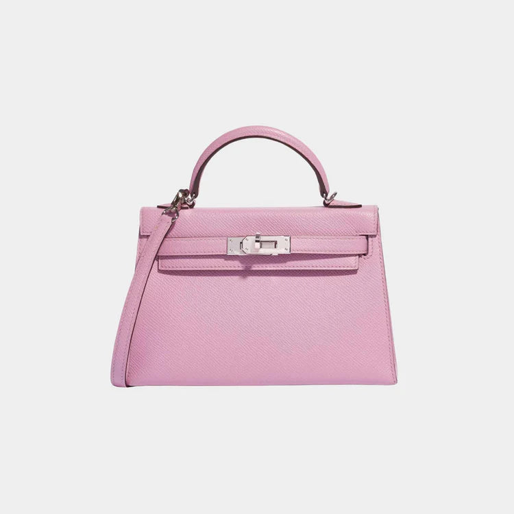 Hermès Kelly Mini II 20 – Epsom Mauve with Palladium Hardware - Zeuskicks
