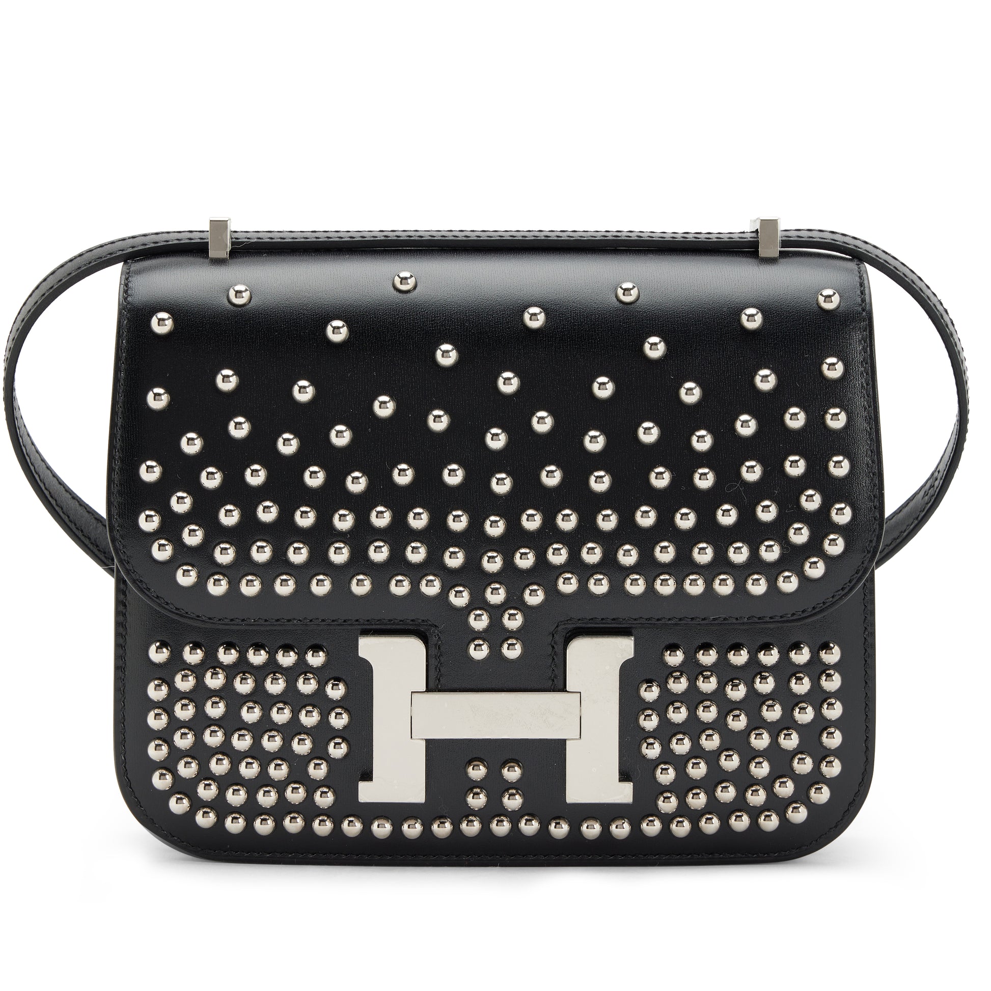 Hermès Mini Constance 18 III – Limited Edition Black Box Calf Studded - Zeuskicks