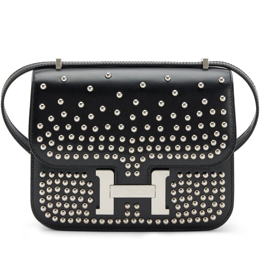 Hermès Mini Constance 18 III – Limited Edition Black Box Calf Studded - Zeuskicks