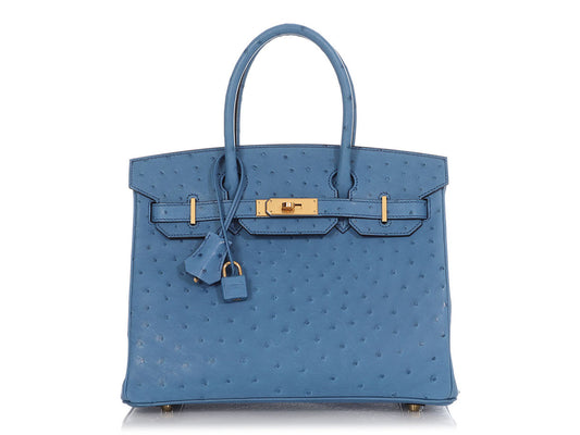 Hermès Mykonos Ostrich Birkin 30 – Gold Hardware - Zeuskicks