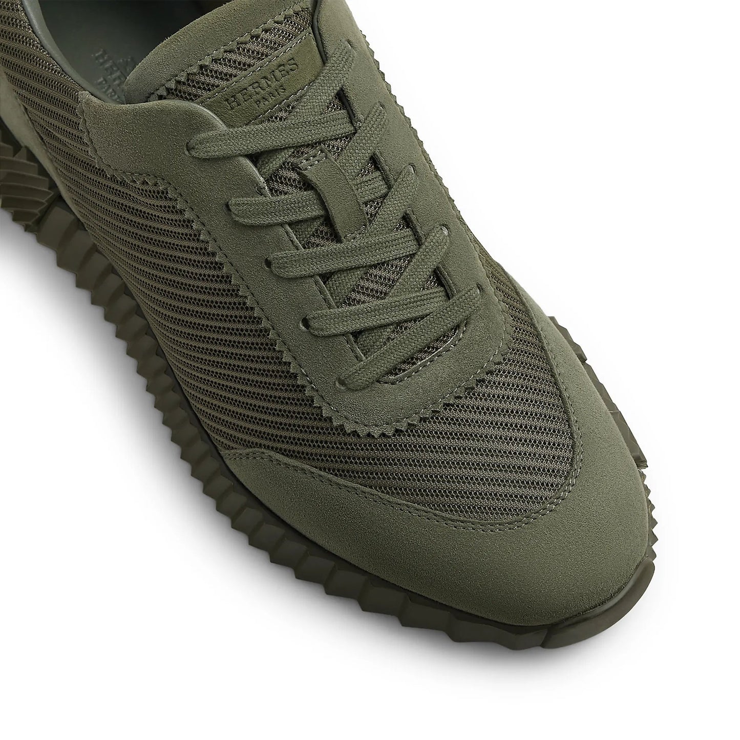 Hermès Bouncing Sneakers – Vert Veronese Technical Mesh & Suede Goatskin Edition