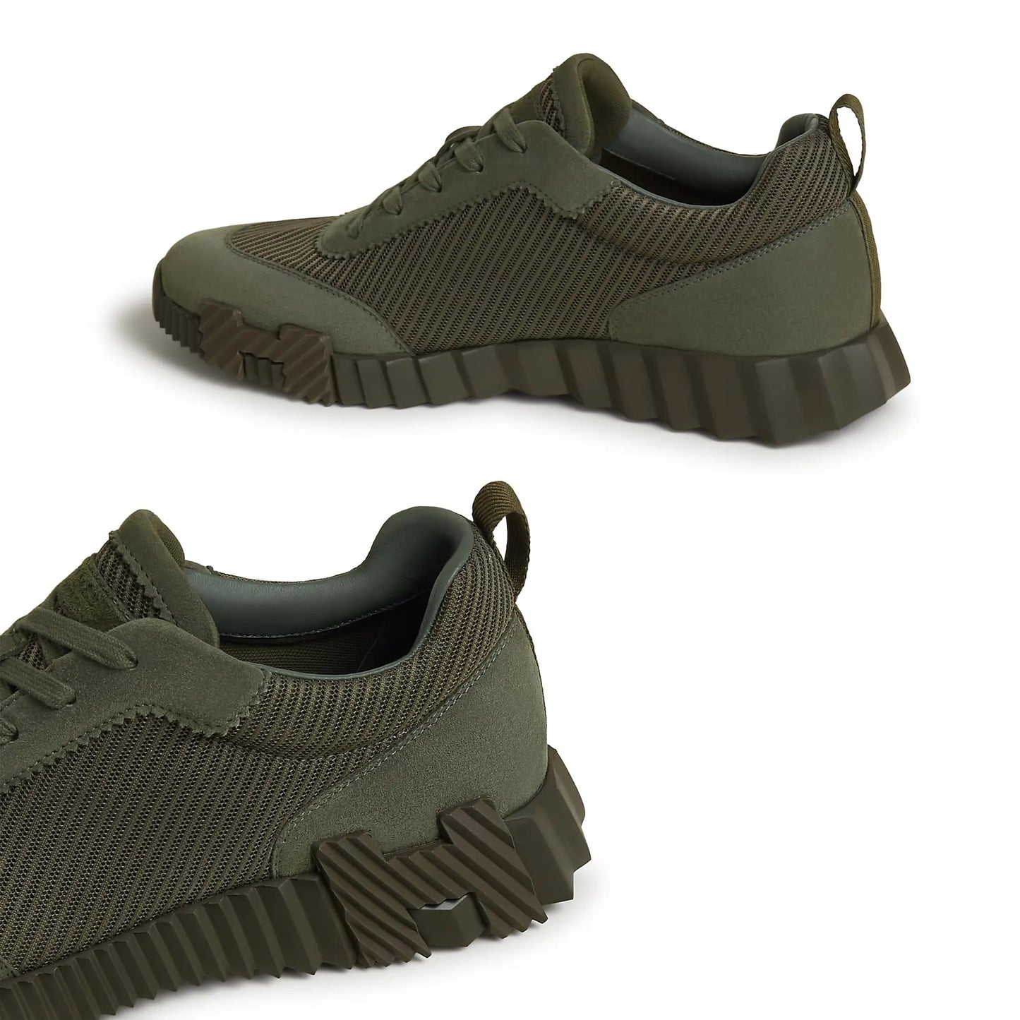 Hermès Bouncing Sneakers – Vert Veronese Technical Mesh & Suede Goatskin Edition