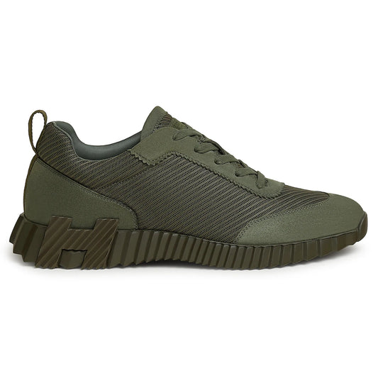 Hermès Bouncing Sneakers – Vert Veronese Technical Mesh & Suede Goatskin Edition - Zeuskicks