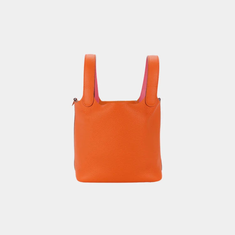 Hermès Picotin 18 – Orange Minium Clemence Leather with Palladium Hardware - Zeuskicks