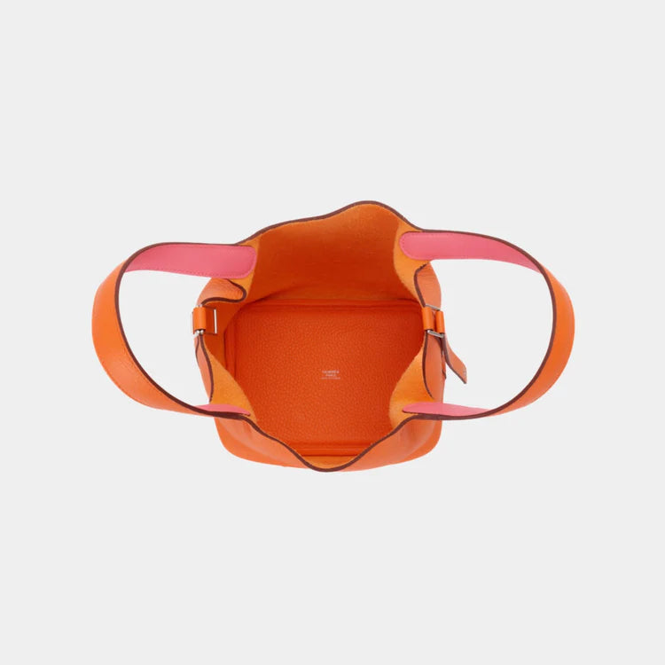 Hermès Picotin 18 – Orange Minium Clemence Leather with Palladium Hardware - Zeuskicks