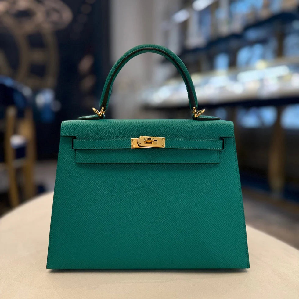 Hermès Kelly Sellier 25 – Vert Jade Epsom with Gold Hardware - Zeuskicks