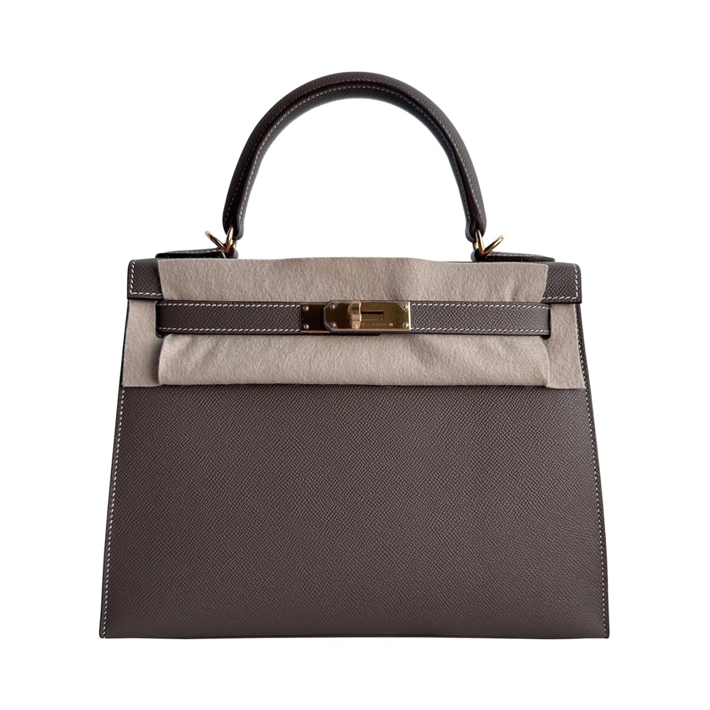 Hermès Kelly 28 Sellier – Etoupe Epsom Leather with Gold Hardware - Zeuskicks