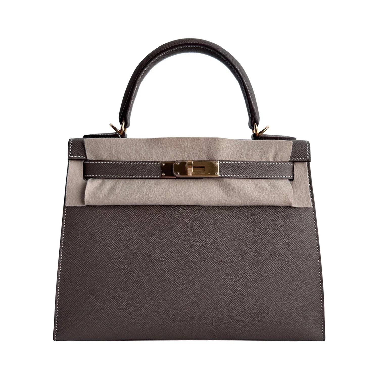 Hermès Kelly 28 Sellier – Etoupe Epsom Leather with Gold Hardware - Zeuskicks