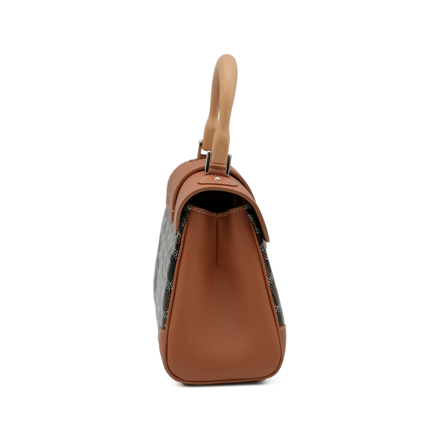 Goyard Saïgon Souple Mini Bag – Black Goyardine Canvas & Tan Chevroches Calfskin