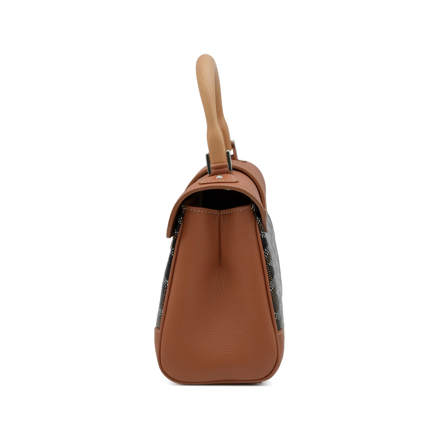 Goyard Saïgon Souple Mini Bag – Black Goyardine Canvas & Tan Chevroches Calfskin