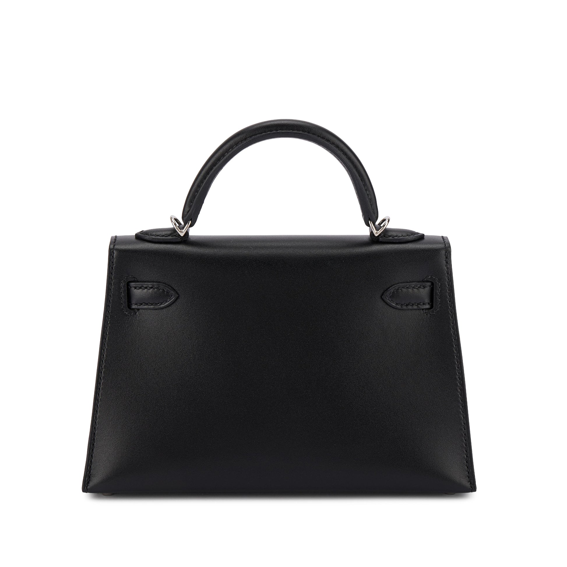 Hermès Mini Kelly II 20 – Limited Edition Black Tadelakt & Wood Marquetry “Cheval de Bois” with Palladium Hardware - Zeuskicks