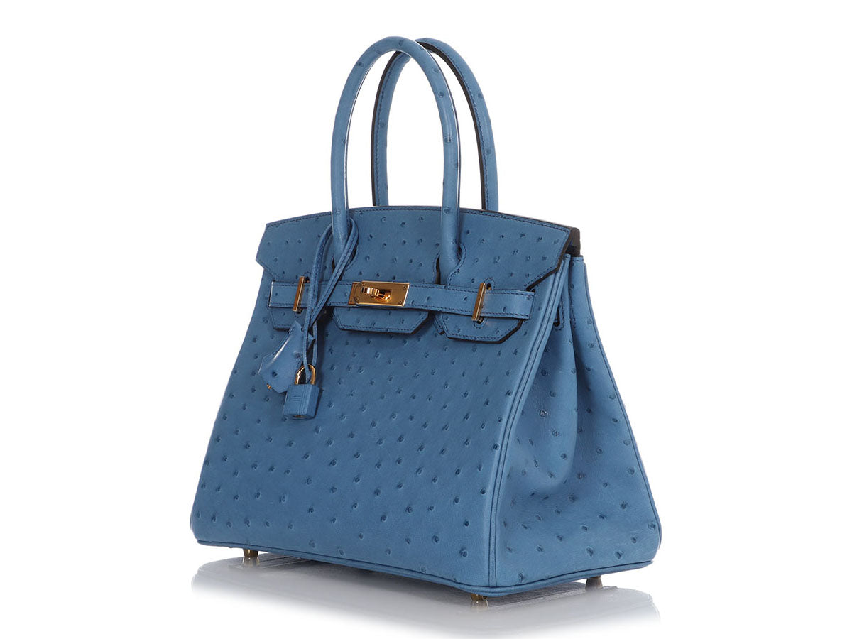 Hermès Mykonos Ostrich Birkin 30 – Gold Hardware - Zeuskicks