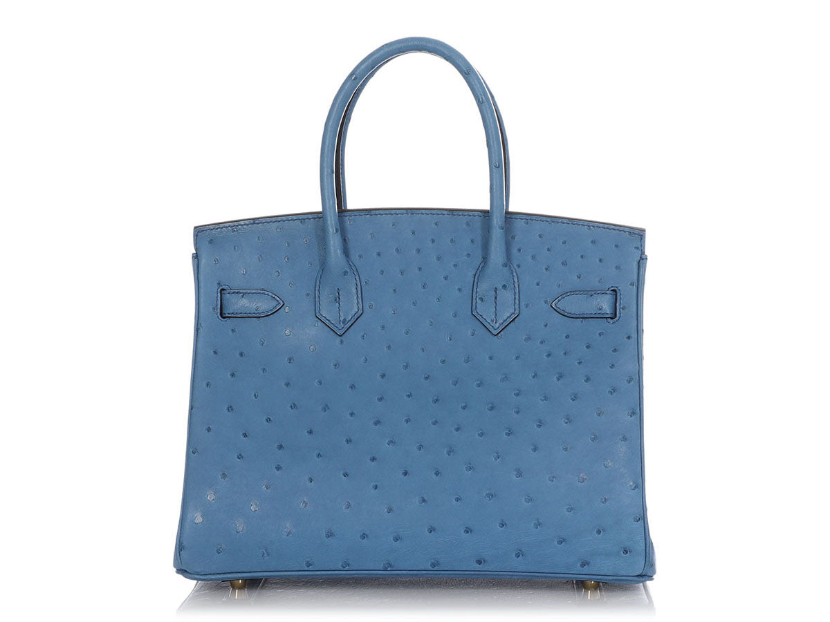 Hermès Mykonos Ostrich Birkin 30 – Gold Hardware - Zeuskicks