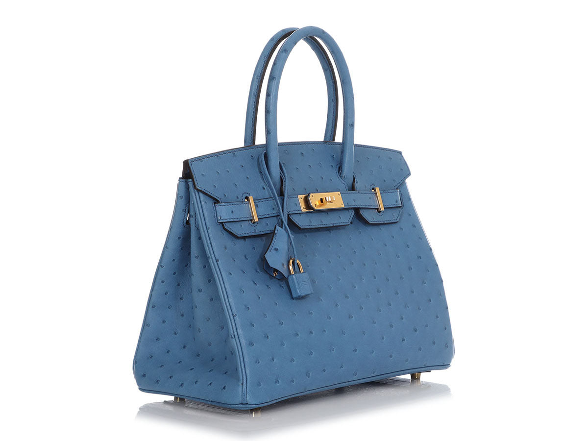 Hermès Mykonos Ostrich Birkin 30 – Gold Hardware - Zeuskicks