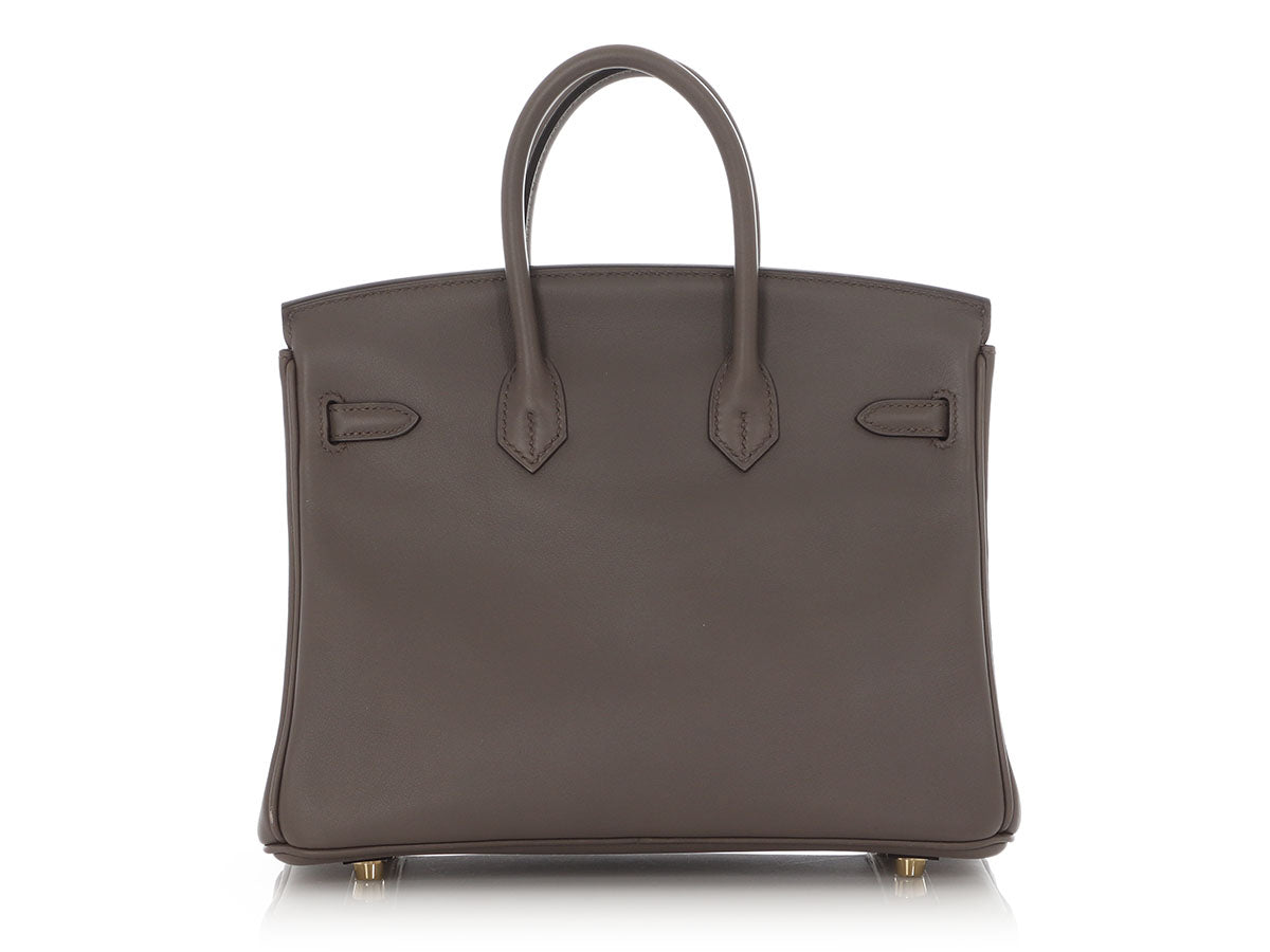 Hermès Etain Swift Birkin 25 – Gold Hardware