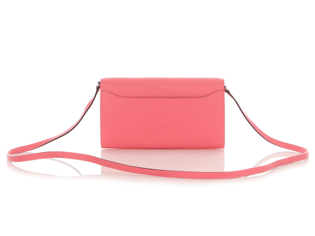 Hermès Constance-To-Go Wallet – Rose Azalee Chèvre Mysore with Palladium Hardware