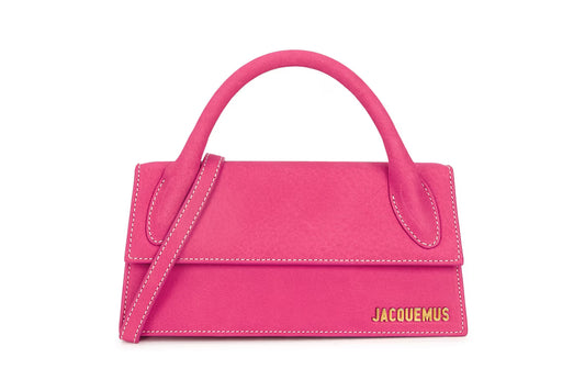 Jacquemus Le Chiquito Long Bag – Hot Pink Nubuck