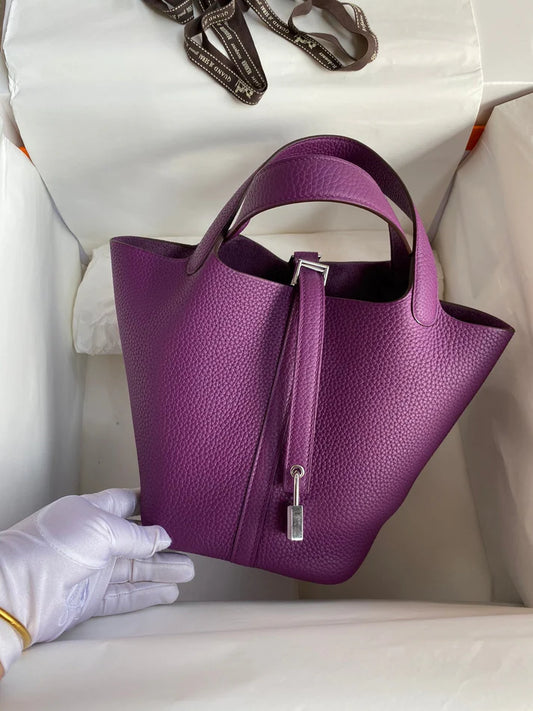 Hermès Picotin Lock Bag – Purple
