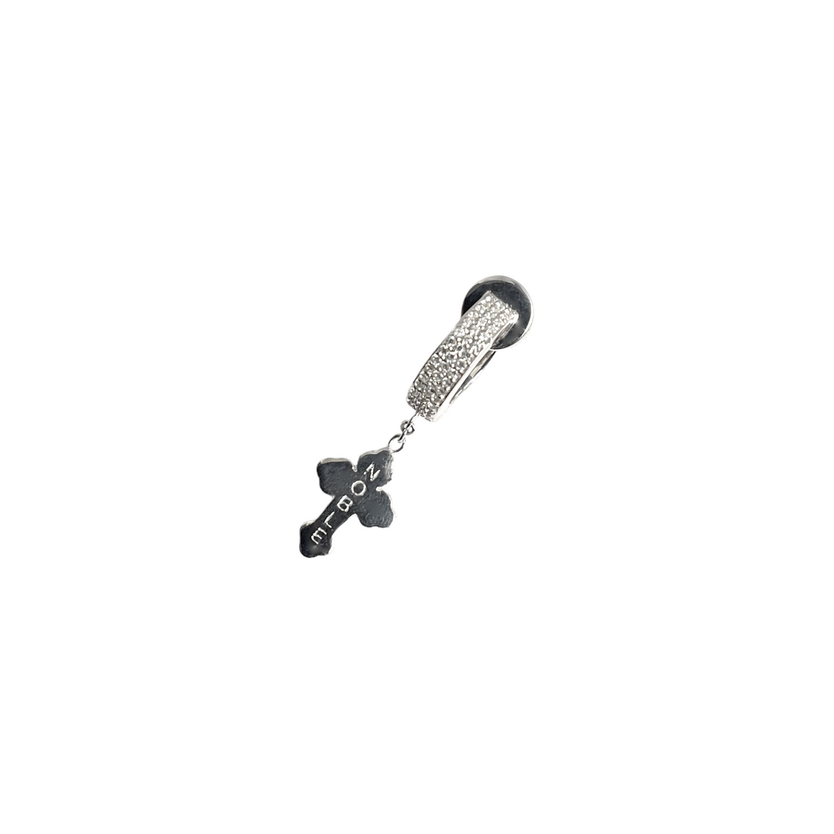 MAGNETIC EAR LOOPS - GREEK CROSS by The Noble Sculptor